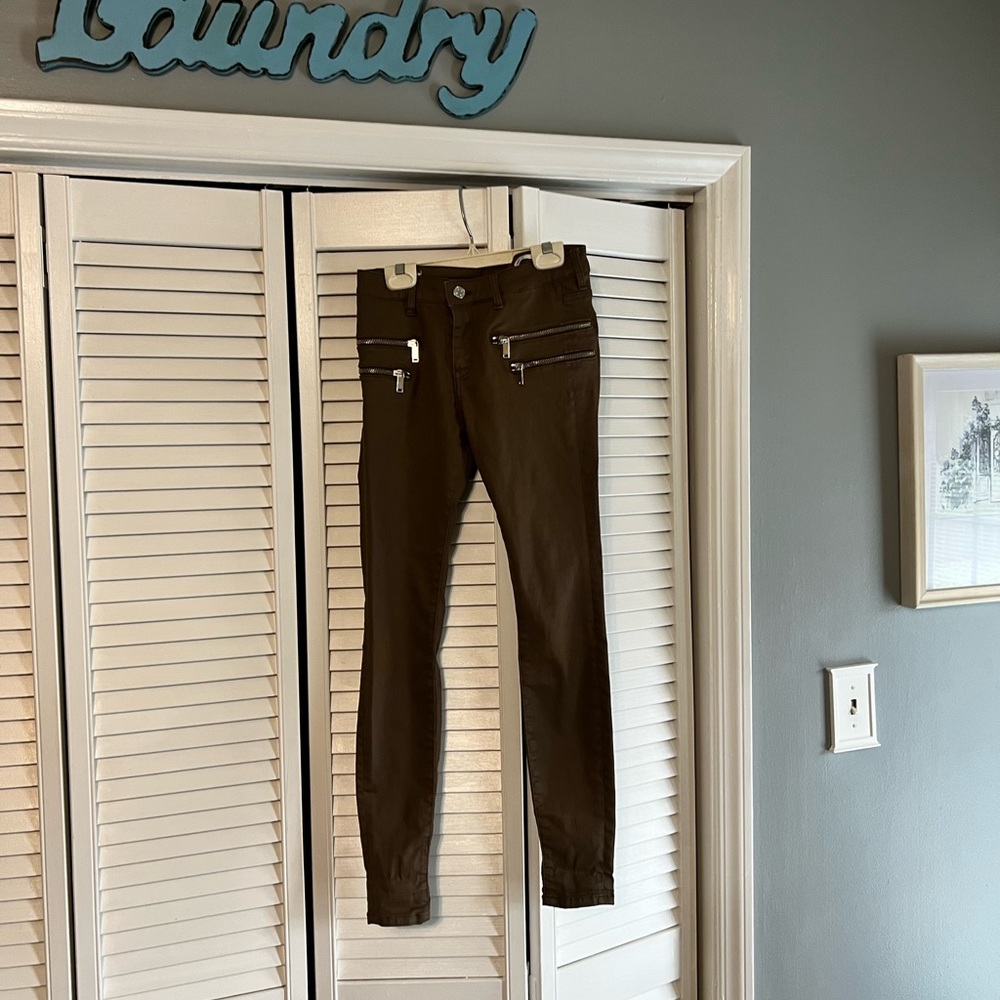 Zara Slim Fit Pants Medium Rise SZ 24